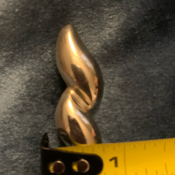 Sterling silver wavy brooch - Picture 4 of 4